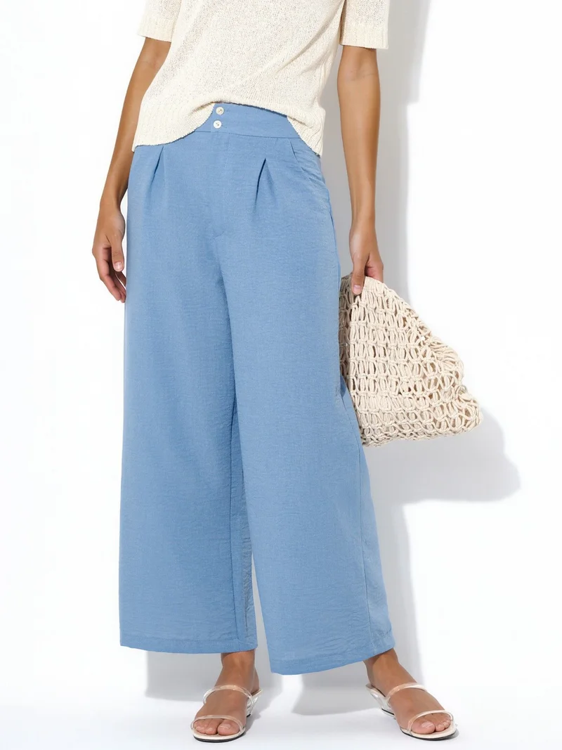 Busem BUSEM Women's High-waist Wide-leg Trousers