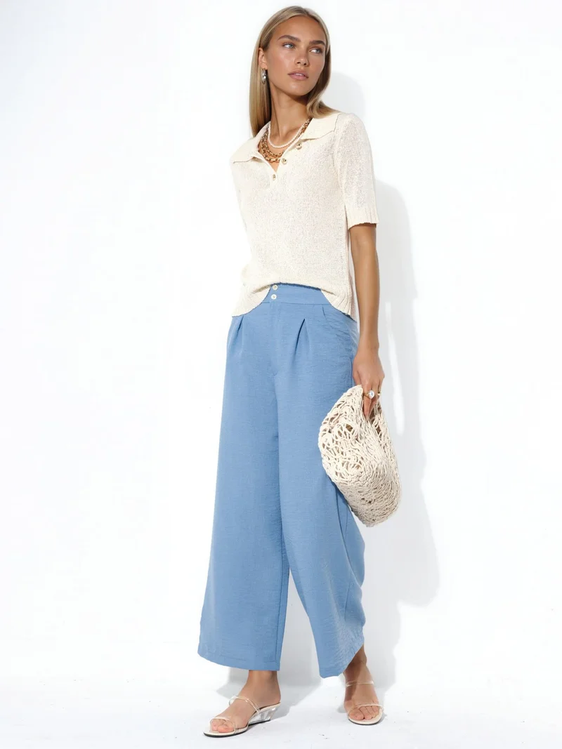 Busem BUSEM Women's High-waist Wide-leg Trousers