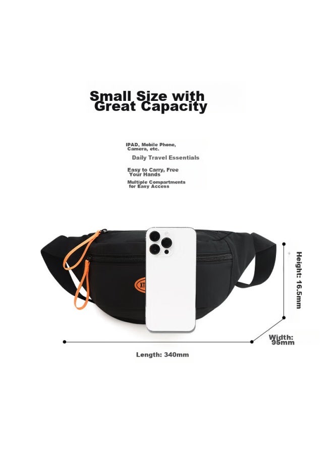 XTEP Xtep Crossbody Bag, Casual Men's Bag, Shoulder Bag, Waist Bag, Women's Shoulder Bag, Outdoor Sports Running Fashion Chest Bag - Image 4