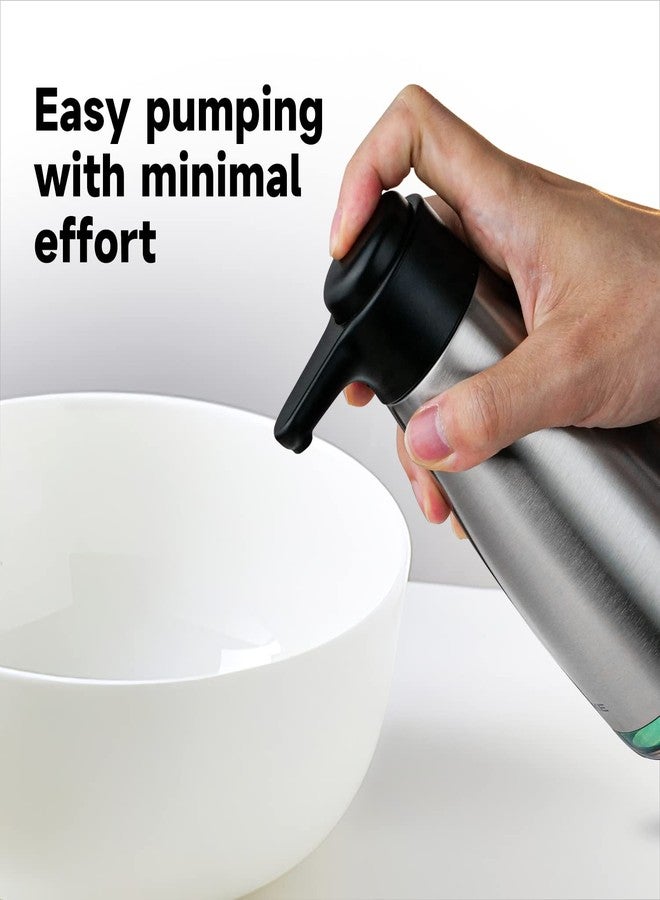 AIKE 15fl.oz Stainless Steel Liquid Soap Dispenser for Dish and Hand Soap - Image 3