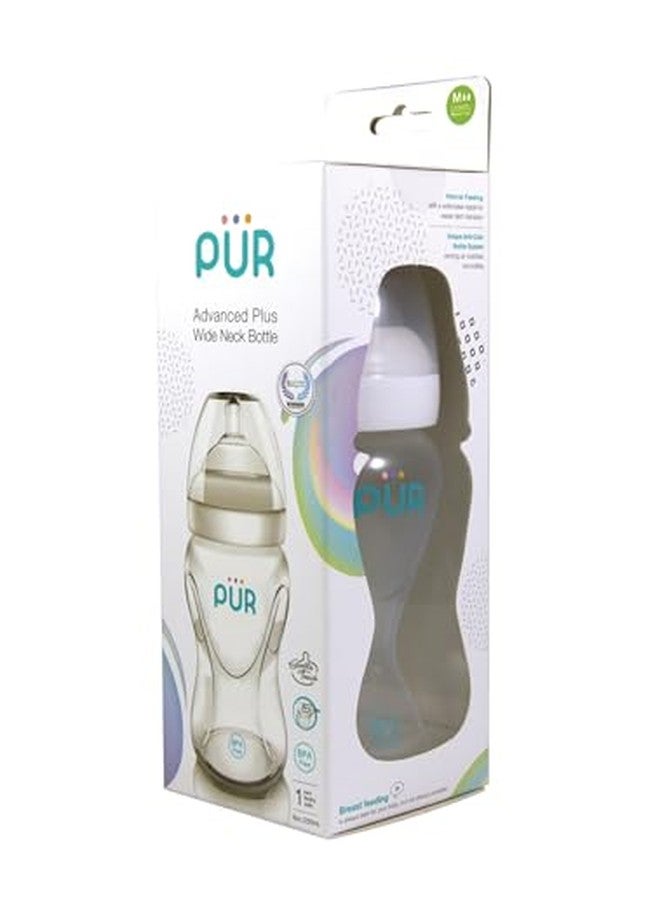 Pur Advanced Wide Neck Plastic Baby Feeding Bottle | BPA Free | Ideal for 3 Months+| Designed to Resemble Breastfeeding | Uniquely Designed Nipple with a Air Value | Pack of 1| 250ml | 9812 - Image 4
