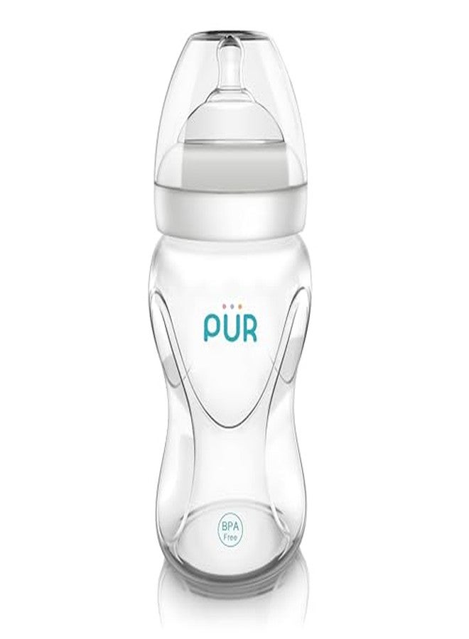 Pur Advanced Wide Neck Plastic Baby Feeding Bottle | BPA Free | Ideal for 3 Months+| Designed to Resemble Breastfeeding | Uniquely Designed Nipple with a Air Value | Pack of 1| 250ml | 9812 - Image 3