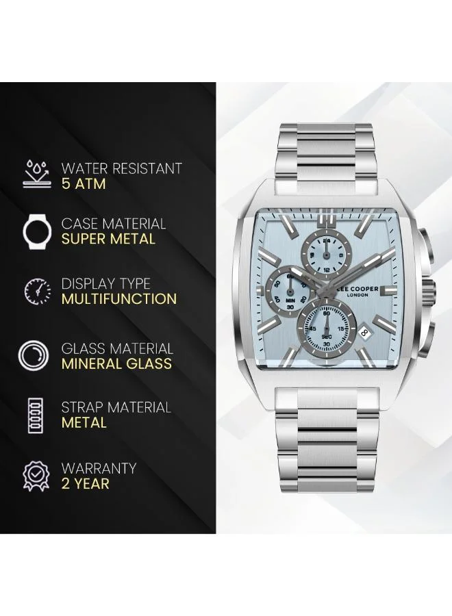 Lee Cooper  Men's Metal MULTIFUNCTION Watch LC08344.300 - 40X50 mm for Men | Best Price UAE