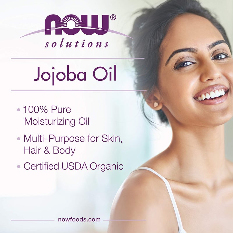 Now Solutions, Jojoba Oil, 100% Pure Moisturizer, Multi-Purpose Oil for Face, Hair and Body, 118ml - Image 4