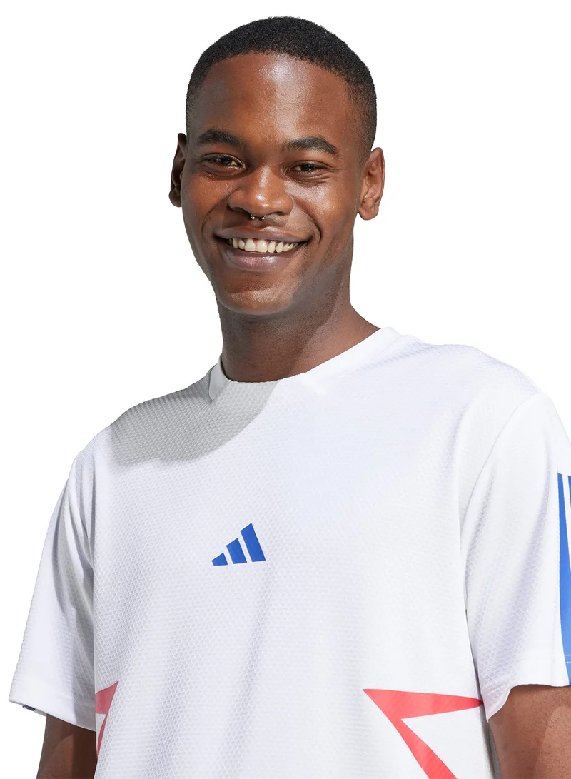 adidas تيشيرت هاوس أوف تيرو بألوان متداخلة