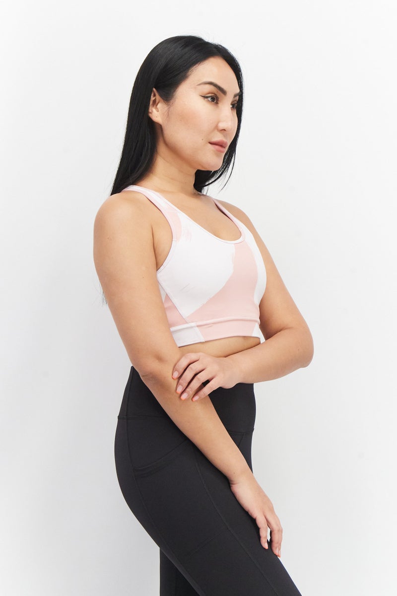 Adidas Women Padded Training Sports Bra, Multicolor - Image 4