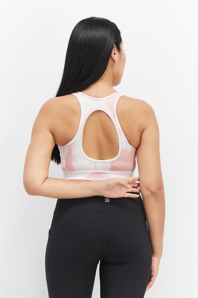 Adidas Women Padded Training Sports Bra, Multicolor - Image 3