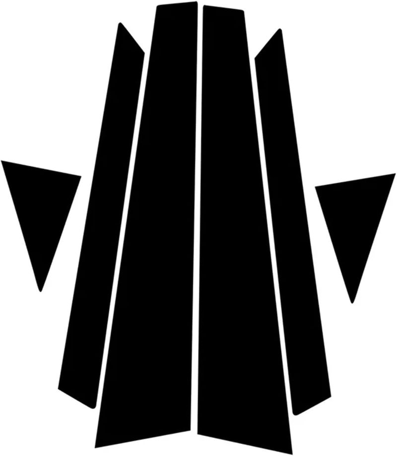 QASULER 6Pcs Car Pillar Posts Trims for Audi A6 - Image 1