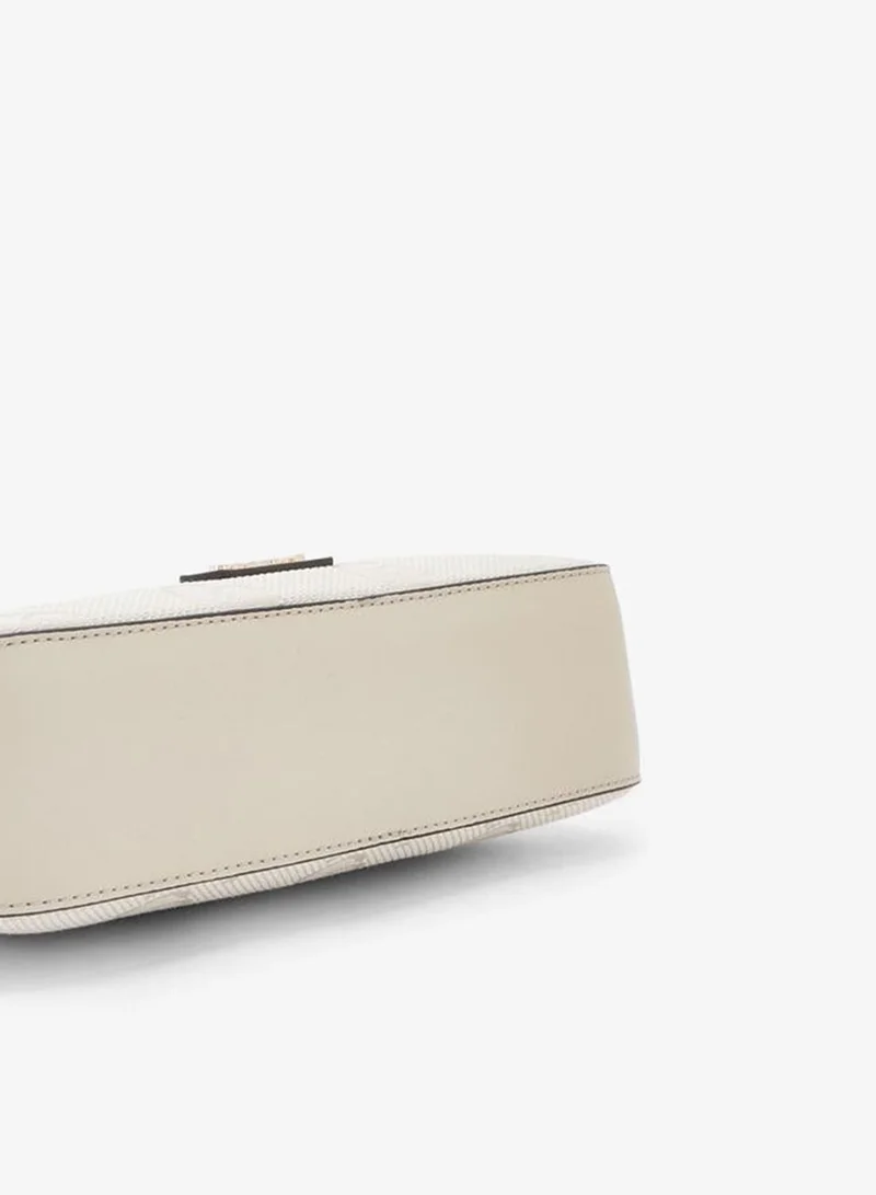 Celeste BEIGE Textured Crossbody Bag With Adjustable Strap for Women | Best Price UAE