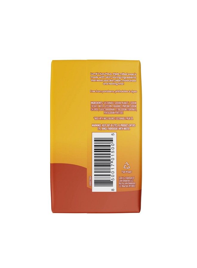 Lume صابون ثلاثي الطحن رطوبة غنية وتنظيف لطيف خالي من البارابين خالي من الفثالات آمن للبشرة 5 أونصات (جوز الهند المحمص) - Image 3