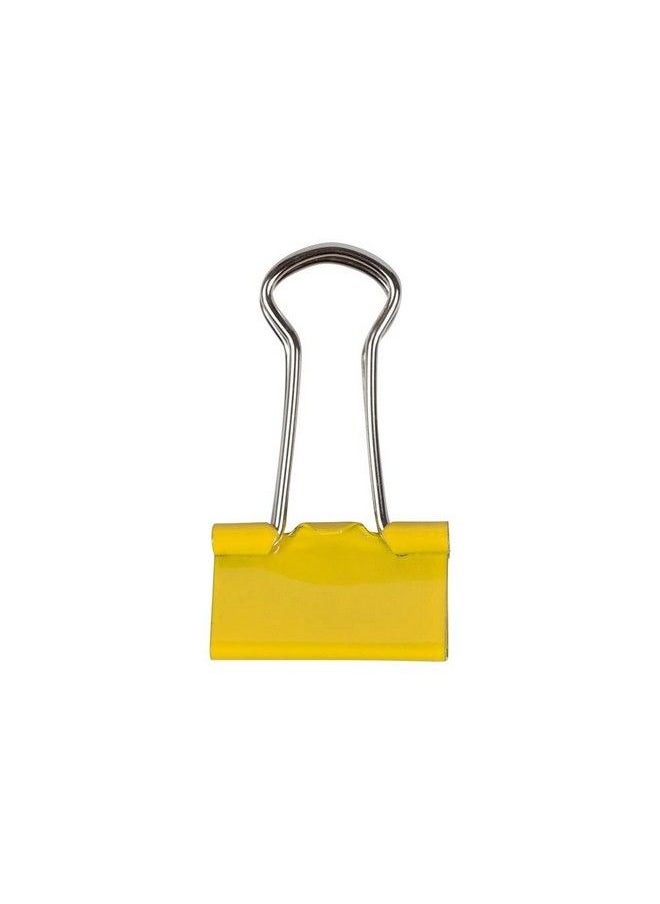 JAM Paper Colorful Binder Clips Small 3 4 Inch (19 Mm) Yellow Binderclips 25 Pack  - Image 5