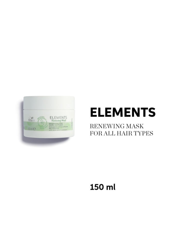 Wella Professionals Elements Renewing Mask - Paraben-Free Treatment To Intensely Restore And Preserve Hair'S Natural Vitality (150 Ml) - Image 2
