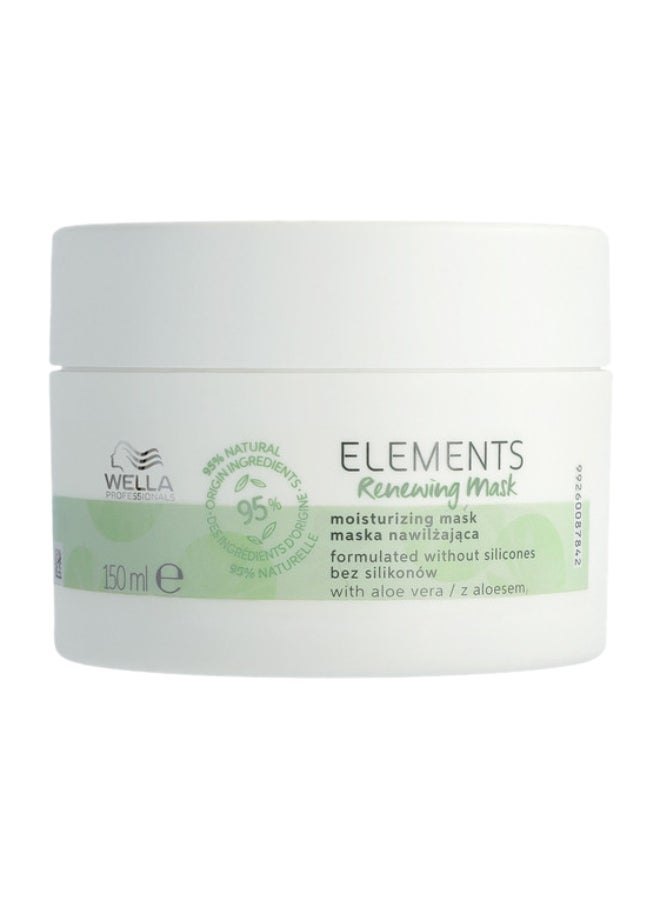 Wella Professionals Elements Renewing Mask - Paraben-Free Treatment To Intensely Restore And Preserve Hair'S Natural Vitality (150 Ml) - Image 1