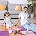 ZENOWICK 12 Pcs Plush Interlocking Carpet Tiles NonToxic Foam Carpet Tiles for Toddler Baby AntiSlip EVA Foam Interlocking Tiles for Floor Nursery Playroom Purple Light Brown Pink - Image 4