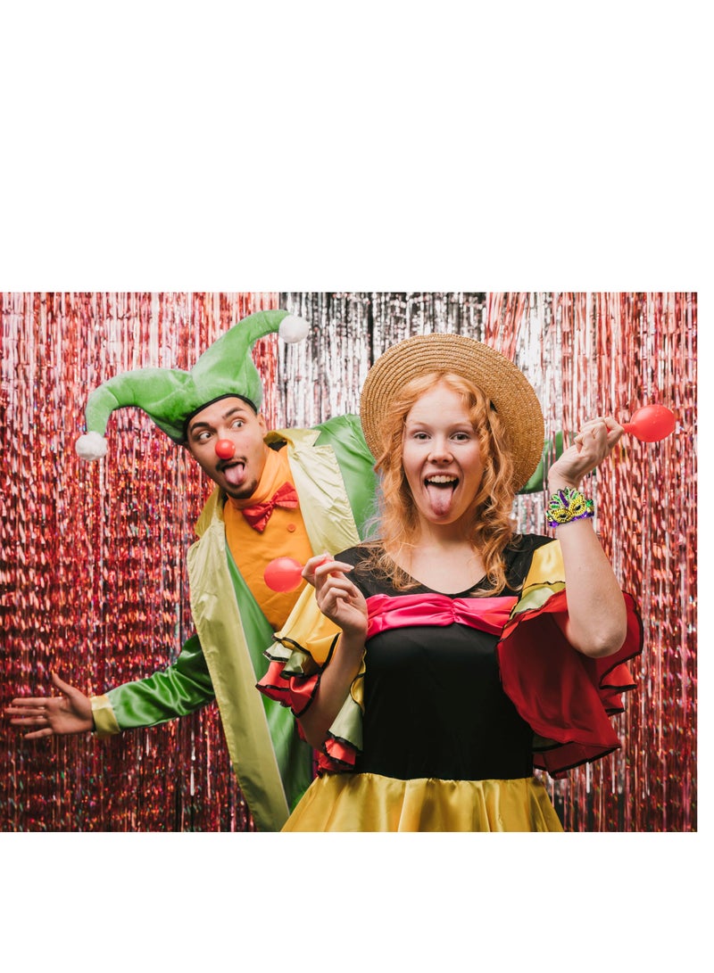 Suntown Mardi Gras Bracelets Carnival Sequin Bracelet Glitter Green Purple Set Wristband for Women and Men Gift - Image 5