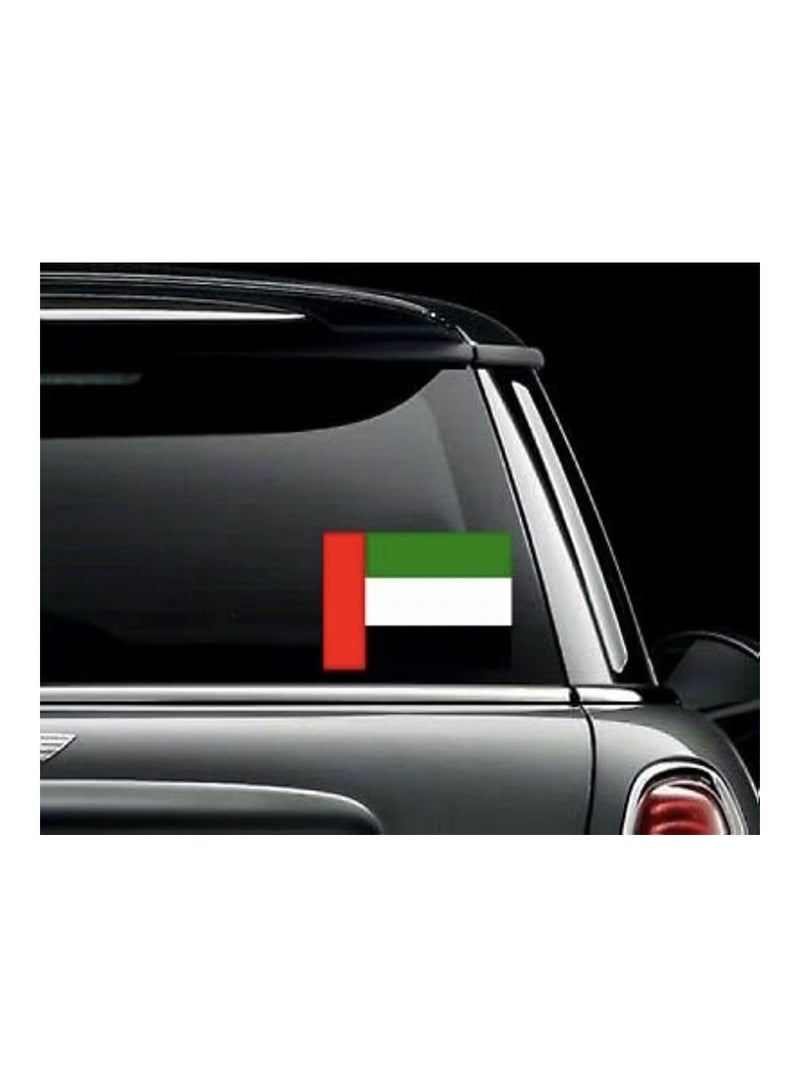 ملصق علم الإمارات العربية المتحدة، مصنوع من الفينيل عالي الجودة، خالٍ من الفقاعات، مناسب للسيارات أو المنازل أو الشاحنات أو الدراجات النارية، مقاس 11 × 7 سم
