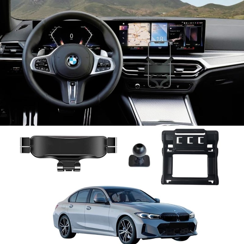 TRX AUTO Phone Holder Mount With Gravity Phone Holder For BMW 3 Series, i3 & i4 2022 To 2025 | 3 Series Accessories | 3Series Mobile Phone Holder - Image 1