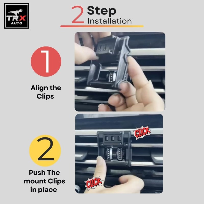TRX AUTO Phone Holder Mount With Gravity Phone Holder For BMW 3 Series, i3 & i4 2022 To 2025 | 3 Series Accessories | 3Series Mobile Phone Holder - Image 5