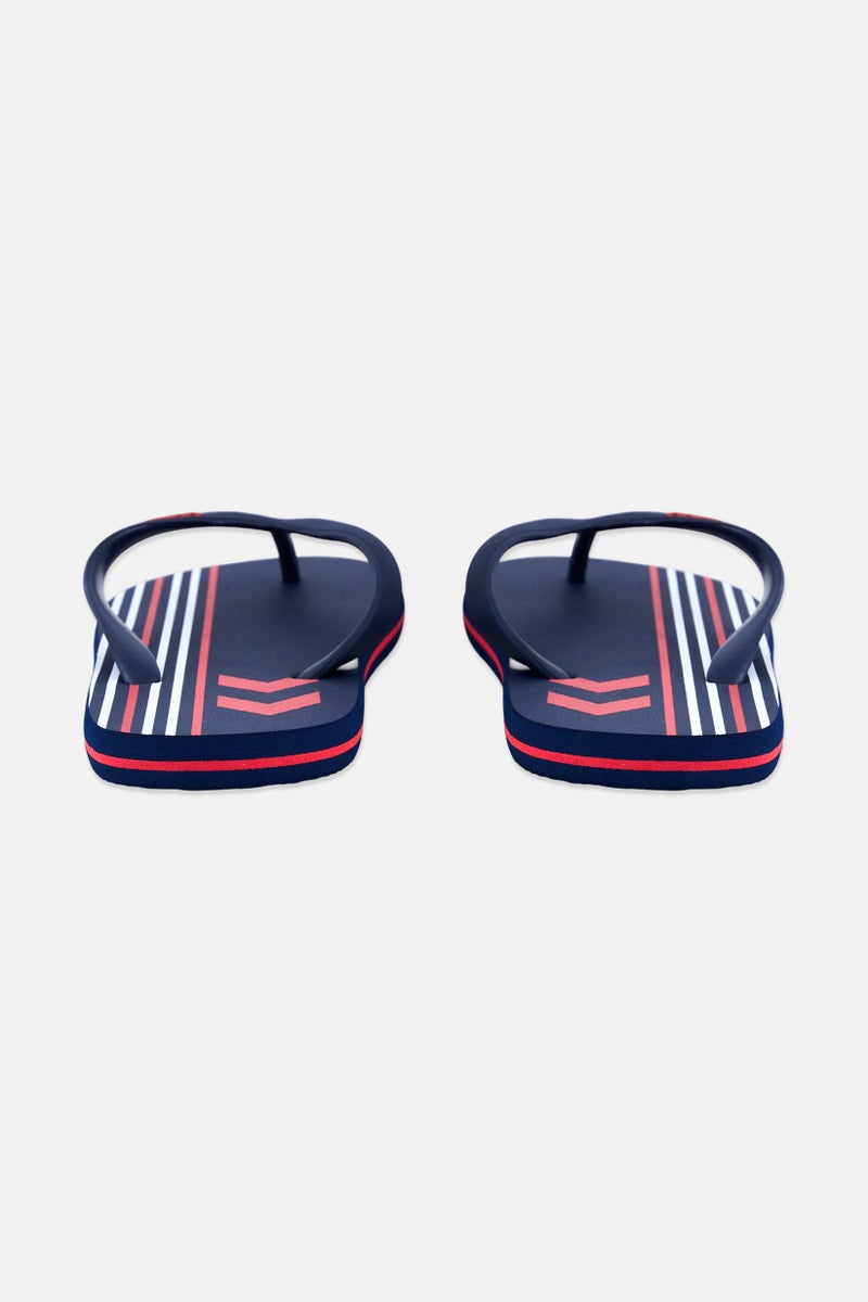 Hummel Men Brand Logo Flip Flop Slippers, Navy - Image 3