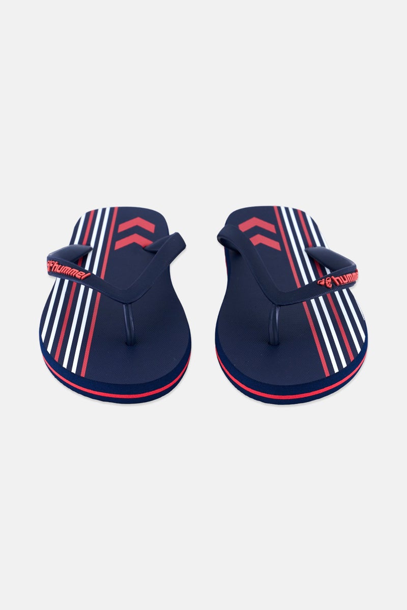 Hummel Men Brand Logo Flip Flop Slippers, Navy - Image 4