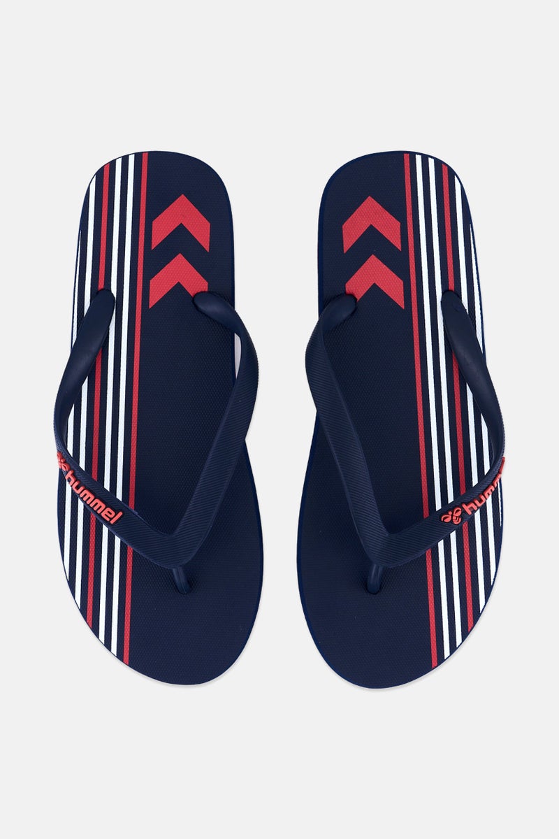 Hummel Men Brand Logo Flip Flop Slippers, Navy - Image 2