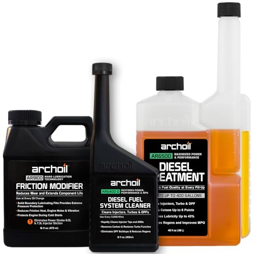 Archoil Ultimate Diesel Kit  AR9100 Friction Modifier 16oz  AR6500 Diesel Treatment 40oz  AR6400D Diesel Fuel System Cleaner 12oz