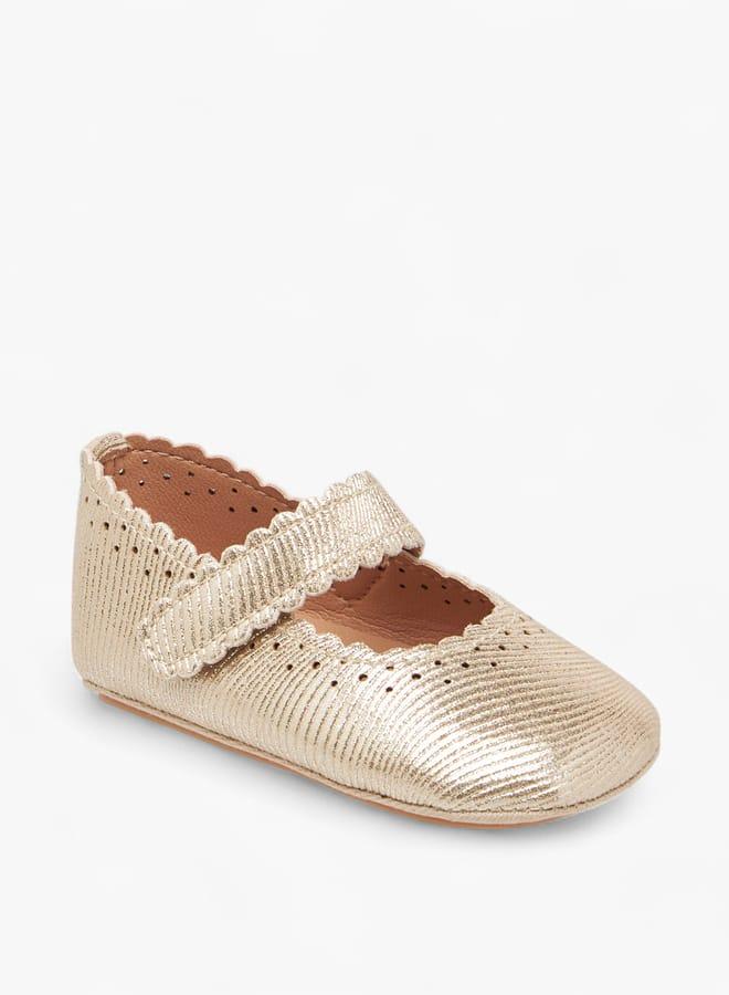 Barefeet Girls Perforated Booties with Hook and Loop Closure Ramadan Collection - Image 1