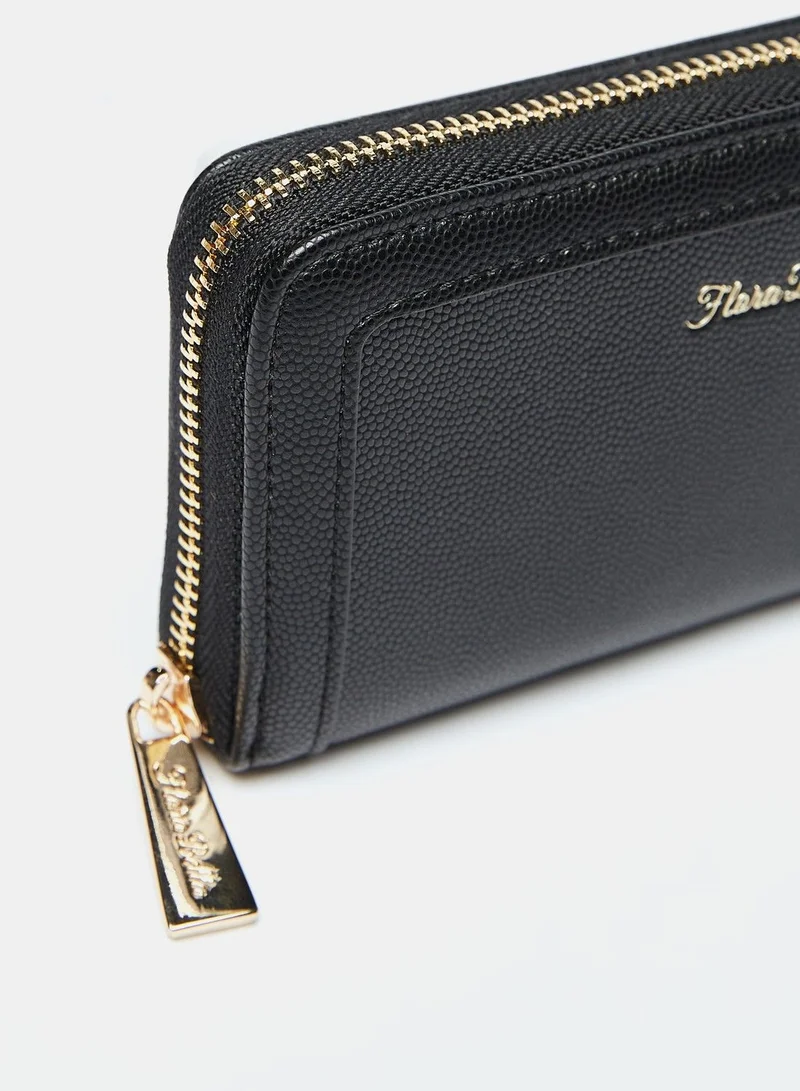 Flora Bella Textured Zip Around Wallet