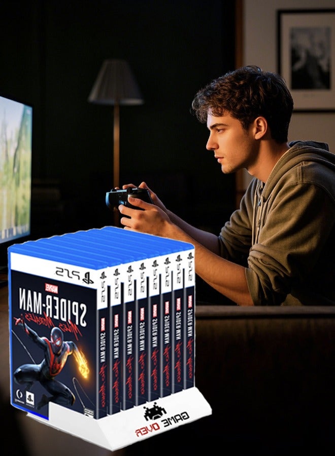 حامل بطاقات الأقراص المضغوطة لحامل الأقراص المضغوطة للألعاب يحمل أقراص PS4/5 XBOX (يحمل 8 أقراص) - Image 1