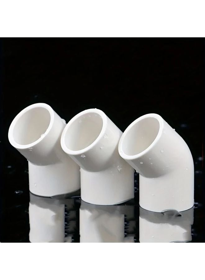 10PCS White PVC 45 Degree Elbow Pipe Fittings 32mm Diameter Water Supply System - Image 5