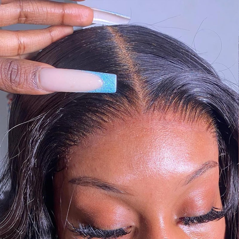 BEEOS 5x5 Skinlike Real HD Lace Closure Piece 010mm Ultrathin Melted Invisible Human Hair Closure Only Pre Plucked Natural Color 22 Inch