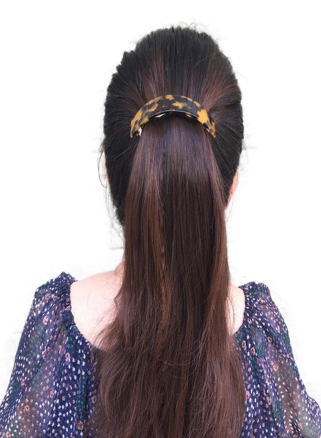 Eyegla Hair Barrettes for Women Large French Barrette Hair Clips Tortoise Shell Barrettes for Thick Hair,2 Pack - Image 5