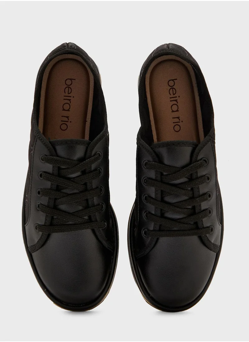 Beira Rio Lace Up Low Top Sneakers