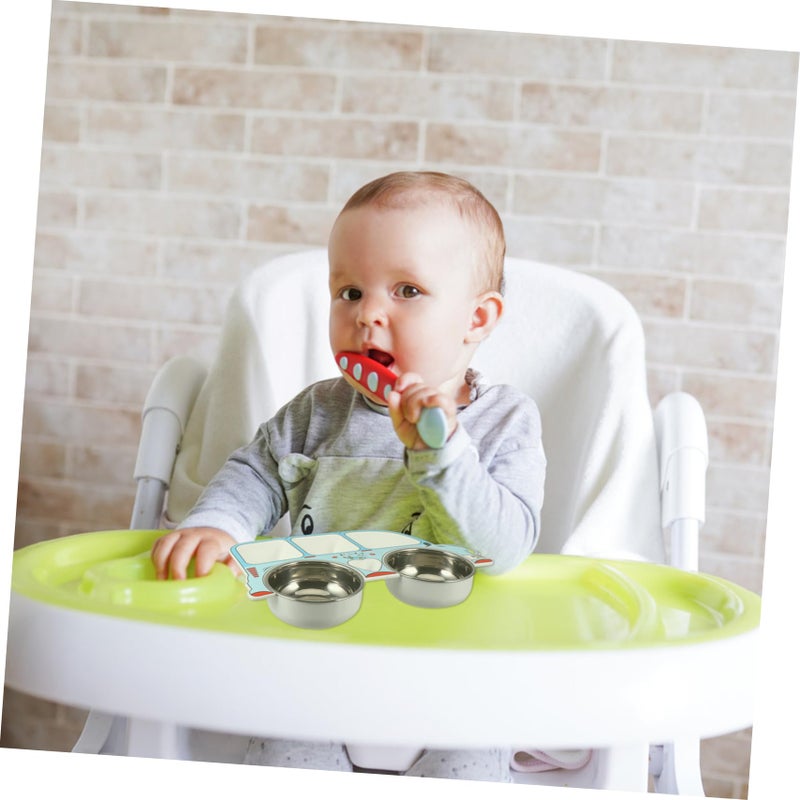 Creative Car Design Baby Feeding Plate Smooth Safe Washable Tableware for Weaning Mealtime - Image 4