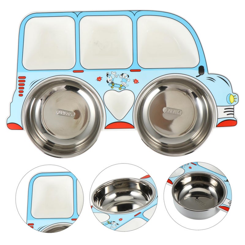 Creative Car Design Baby Feeding Plate Smooth Safe Washable Tableware for Weaning Mealtime - Image 3