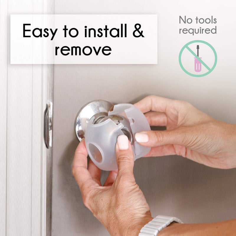 Little Chicks Baby Safety Door Knob Covers - 3 Count (Pack of 1) - Image 5