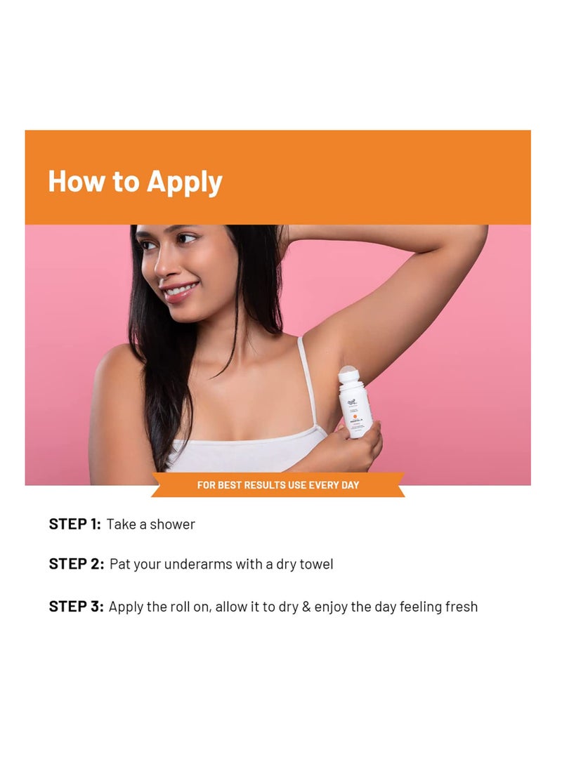 Chemist at Play UnderArm Roll On with 5% AHA Lactic Acid 1% Mandelic Acid Prevents Body Odour Brightens Skin Exfoliates Underarm Suitable for Sensitive Skin 40ML - Image 4