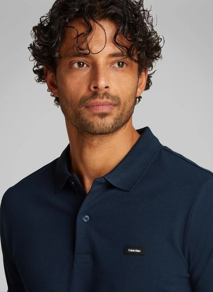كالفن كلاين Slim Stretch Pique Polo