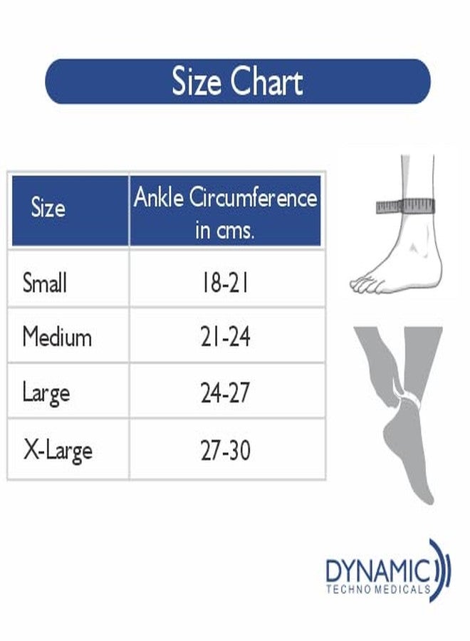 Dyna Ankle Brace with Lace-Adjustable Ankle Support for Immobilisation & Stabilisation of Ankle Joint (Large(For Ankle Circumference of 24-27 cm)) - Image 2