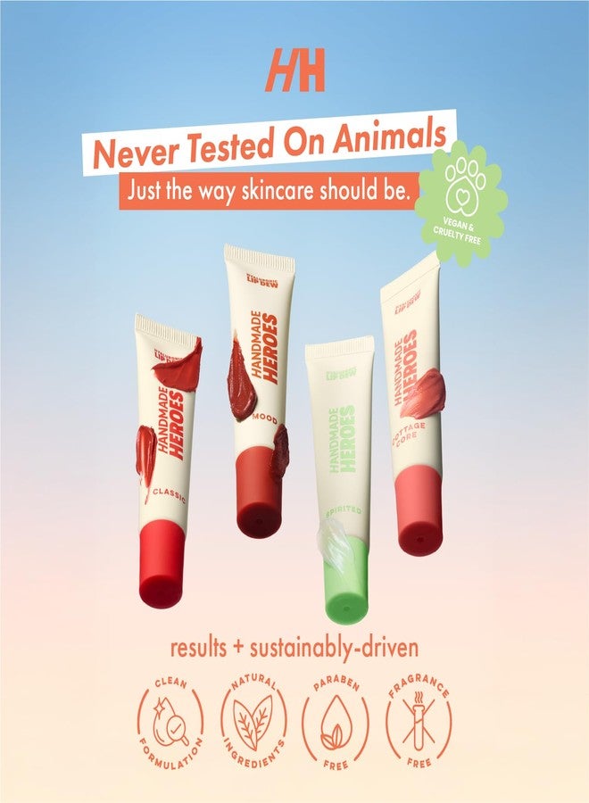 Handmade Heroes 100% Natural Vegan Tinted Lip Gloss with Hyaluronic Acid - Lightweight Moisturizing Soft Lipstick for Dry Lips - Cottage Core (Pink) - Image 5