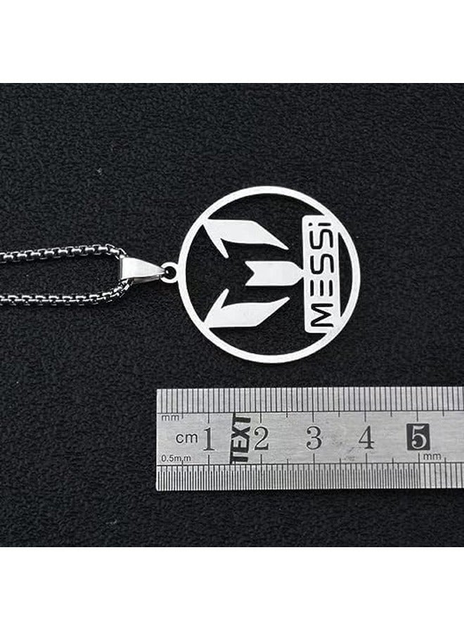 Soccer star Necklace, Messi Football Necklace, Football necklace for boys, Football chain, Metal gift box packaging, Suitable as a gift - Image 5