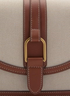 MANGO Contrasting Canvas Shoulder Bag  - Image 3