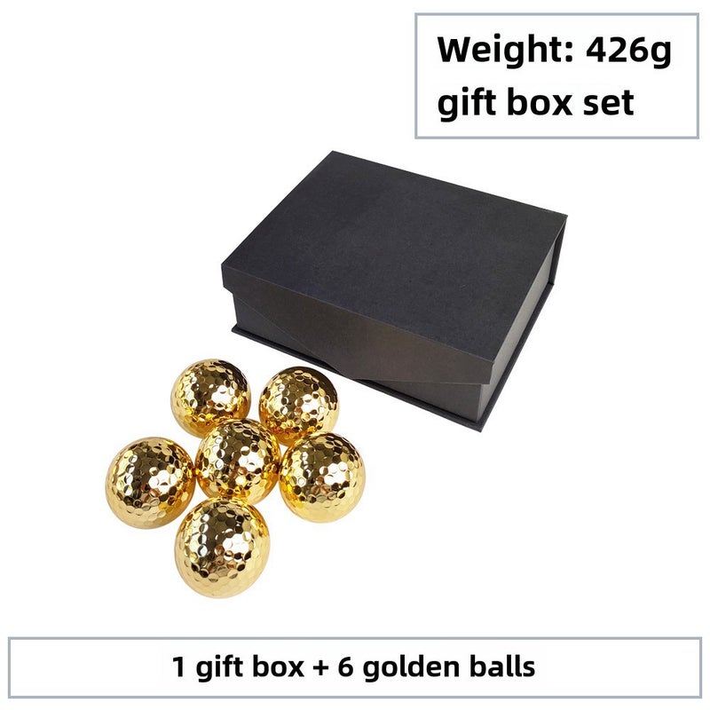 Generic Custom Logo Golf Gift Set [Gift box] 6 Golden Balls 