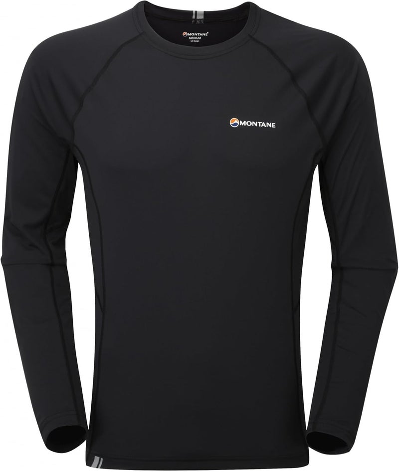 Montane Unisex-Adult Long Sleeve Active T-Shirt in Black