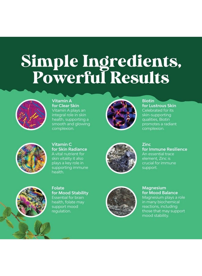 Natures Craft Teen Multivitamin Gummies 12-17 - Teen Boys & Girls Gummy Vitamins for Better Skin, Immune Strength, Mood & Energy Support - Teenage Girl & Boy Supplements with Zn, Mg, Vitamin A, C, D & E - 60 Ct - Image 5