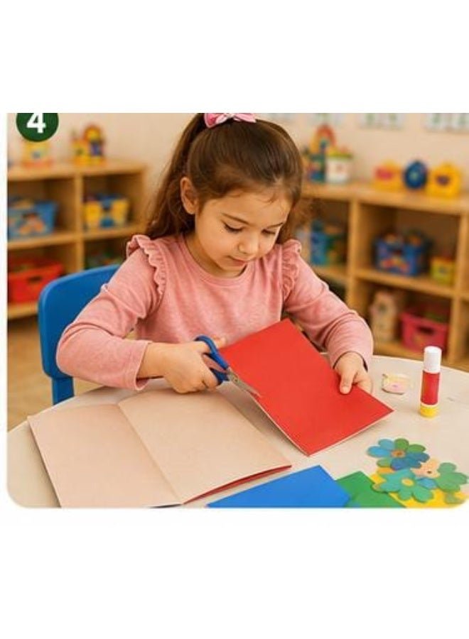 Kids' cut-and-paste paper set, 5 pieces in different colors for crafts and school activities - Image 5