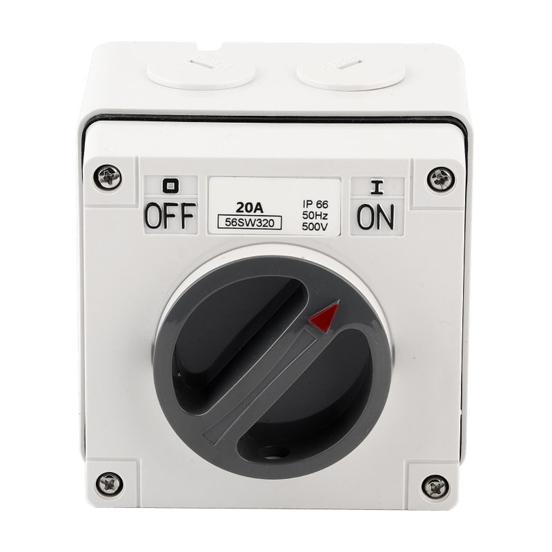 Outdoor Waterproof Switch Socket Dustproof Isolation Rotary OnOff Buttons Indicators 500V(3P40A ) - Image 1