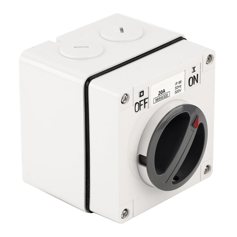 Outdoor Waterproof Switch Socket Dustproof Isolation Rotary OnOff Buttons Indicators 500V(3P40A ) - Image 4