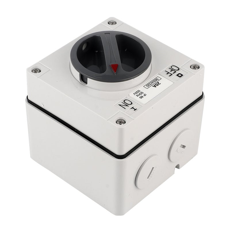 Outdoor Waterproof Switch Socket Dustproof Isolation Rotary OnOff Buttons Indicators 500V(3P40A ) - Image 2