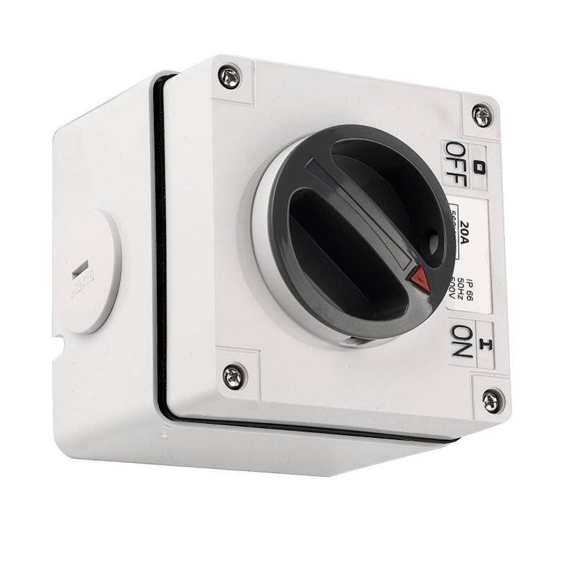 Outdoor Waterproof Switch Socket Dustproof Isolation Rotary OnOff Buttons Indicators 500V(3P40A ) - Image 3